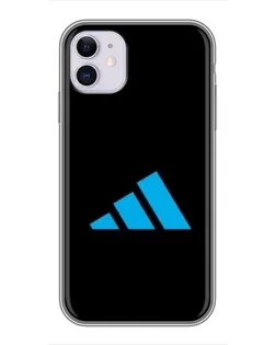 Чехол для iPhone 11 с картинкой «Adidas Cyan Logo»