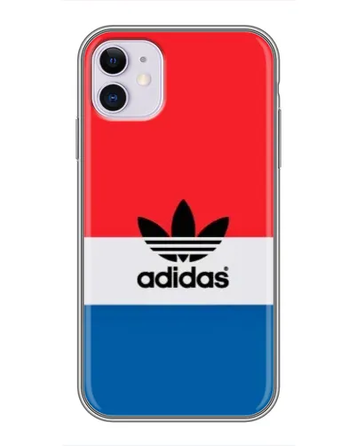 Чехол для iPhone 11 с картинкой «Ретро блоки Adidas» Чехол для iPhone 11 с картинкой «Ретро блоки Adidas»