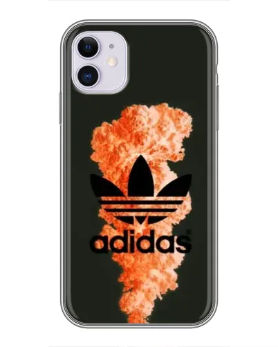 Чехол для iPhone 11 с картинкой «Оранжевый дым Adidas» Чехол для iPhone 11 с картинкой «Оранжевый дым Adidas»