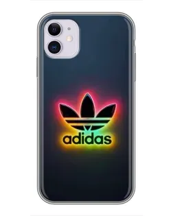 Чехол для iPhone 11 с картинкой «Неоновый Adidas»