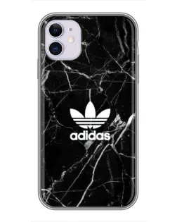 Чехол для iPhone 11 с картинкой «Белый мрамор Adidas»