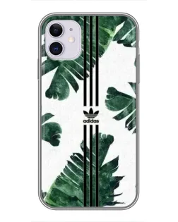 Чехол для iPhone 11 с картинкой «Пальмовые листья адидас»