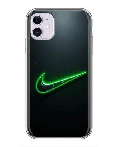 Чехол для iPhone 11 с картинкой «Неоновый контур Nike» Чехол для iPhone 11 с картинкой «Неоновый контур Nike»