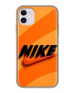 Чехол для iPhone 11 с картинкой «Оранжевый драйв Nike»