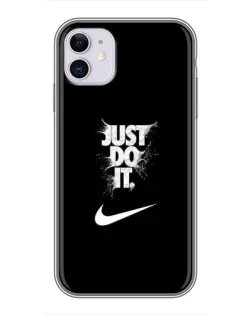 Чехол для iPhone 11 с картинкой «Текстовый принт Nike»