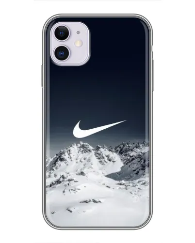 Чехол для iPhone 11 с картинкой «Nike — зимние горы» Чехол для iPhone 11 с картинкой «Nike — зимние горы»