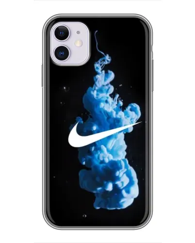 Чехол для iPhone 11 с картинкой «Nike и синий дым» Чехол для iPhone 11 с картинкой «Nike и синий дым»