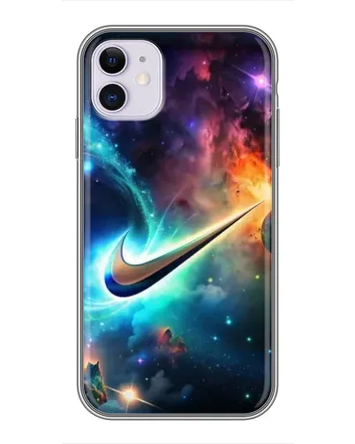 Чехол для iPhone 11 с картинкой «Космический Nike Swoosh» Чехол для iPhone 11 с картинкой «Космический Nike Swoosh»