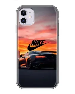 Чехол для iPhone 11 с картинкой «Nike и суперкар»