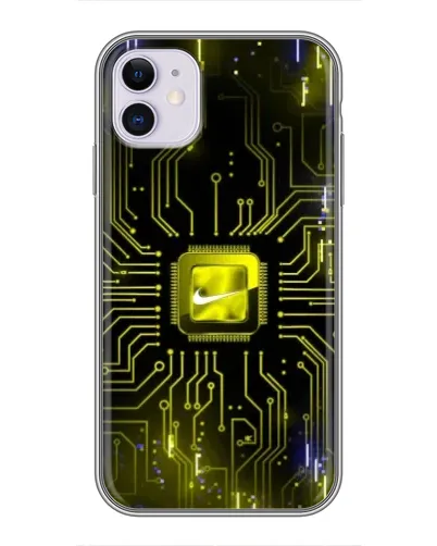 Чехол для iPhone 11 с картинкой «Nike — золотая искра» Чехол для iPhone 11 с картинкой «Nike — золотая искра»
