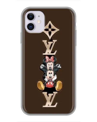 Чехол для iPhone 11 с картинкой «LV и Микки Маус» Чехол для iPhone 11 с картинкой «LV и Микки Маус»