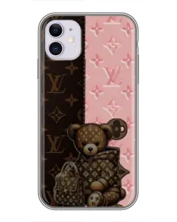 Чехол для iPhone 11 с картинкой «Мишка в стиле LV»