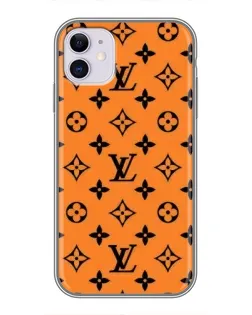 Чехол для iPhone 11 с картинкой «Оранжевый стиль LV»