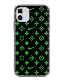 Чехол для iPhone 11 с картинкой «Неоновый принт LV»