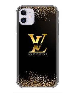 Чехол для iPhone 11 с картинкой «LV — золотые искры»