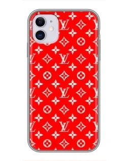 Чехол для iPhone 11 с картинкой «Яркий паттерн LV»