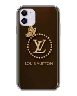 Чехол для iPhone 11 с картинкой «LV — золотая печать»