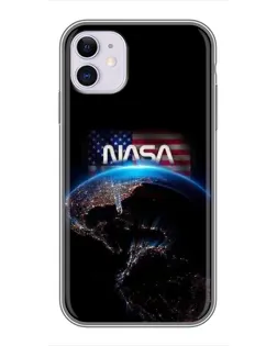 Чехол для iPhone 11 с картинкой «Земля из космоса NASA»