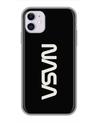 Чехол для iPhone 11 с картинкой «NASA — вертикальный логотип»
