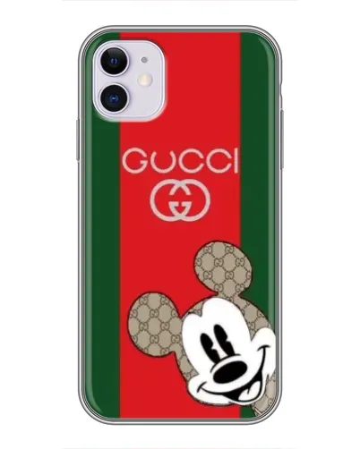 Чехол для iPhone 11 с картинкой «Gucci — полосы и Микки» Чехол для iPhone 11 с картинкой «Gucci — полосы и Микки»