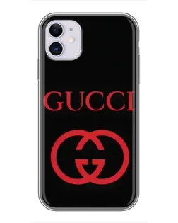 Чехол для iPhone 11 с картинкой «Gucci — красный логотип» Чехол для iPhone 11 с картинкой «Gucci — красный логотип»