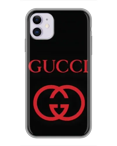Чехол для iPhone 11 с картинкой «Gucci — красный логотип» Чехол для iPhone 11 с картинкой «Gucci — красный логотип»
