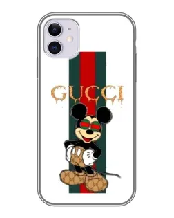 Чехол для iPhone 11 с картинкой «Микки Маус Gucci — полосы» Чехол для iPhone 11 с картинкой «Микки Маус Gucci — полосы»