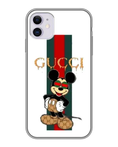 Чехол для iPhone 11 с картинкой «Микки Маус Gucci — полосы» Чехол для iPhone 11 с картинкой «Микки Маус Gucci — полосы»