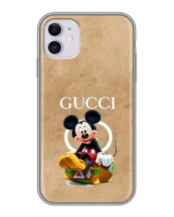 Чехол для iPhone 11 с картинкой «Микки Маус Gucci — крафт» Чехол для iPhone 11 с картинкой «Микки Маус Gucci — крафт»