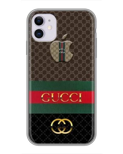 Чехол для iPhone 11 с картинкой «Gucci — брендированный десерт» Чехол для iPhone 11 с картинкой «Gucci — брендированный десерт»