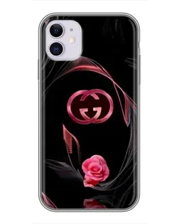 Чехол для iPhone 11 с картинкой «Gucci — неоновая роза» Чехол для iPhone 11 с картинкой «Gucci — неоновая роза»