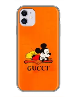 Чехол для iPhone 11 с картинкой «Микки Маус Gucci — оранж» Чехол для iPhone 11 с картинкой «Микки Маус Gucci — оранж»