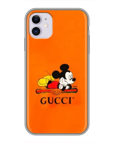 Чехол для iPhone 11 с картинкой «Микки Маус Gucci — оранж» Чехол для iPhone 11 с картинкой «Микки Маус Gucci — оранж»