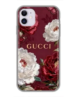 Чехол для iPhone 11 с картинкой «Gucci — бордовые розы» Чехол для iPhone 11 с картинкой «Gucci — бордовые розы»