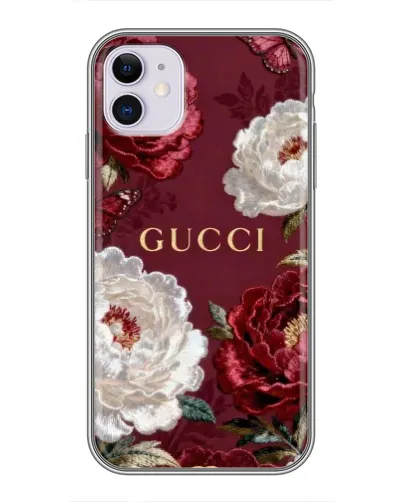 Чехол для iPhone 11 с картинкой «Gucci — бордовые розы» Чехол для iPhone 11 с картинкой «Gucci — бордовые розы»