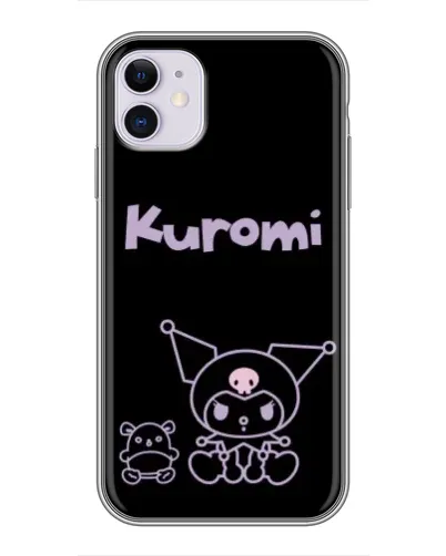 Чехол для iPhone 11 с картинкой «Kuromi — черный минимализм» Чехол для iPhone 11 с картинкой «Kuromi — черный минимализм»