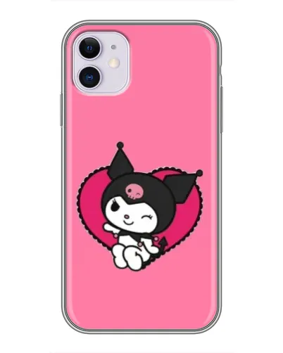 Чехол для iPhone 11 с картинкой «Kuromi — любовь в сердце» Чехол для iPhone 11 с картинкой «Kuromi — любовь в сердце»