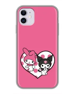 Чохол для iPhone 11 з картинкою «Kuromi та My Melody» Чохол для iPhone 11 з картинкою «Kuromi та My Melody»