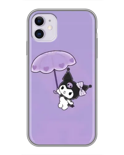 Чехол для iPhone 11 с картинкой «Kuromi с зонтиком» Чехол для iPhone 11 с картинкой «Kuromi с зонтиком»