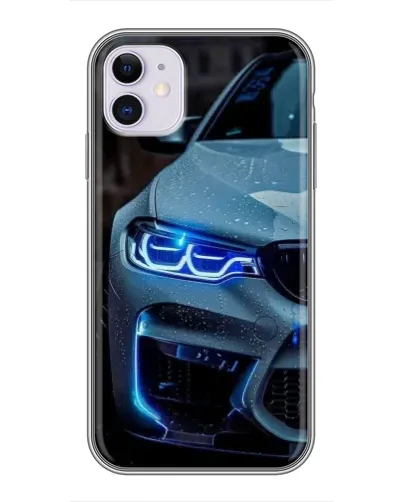 Чехол для iPhone 11 с картинкой «Взгляд BMW с синими фарами» Чехол для iPhone 11 с картинкой «Взгляд BMW с синими фарами»