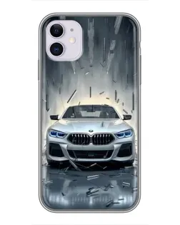 Чехол для iPhone 11 с картинкой «BMW в свете фар»