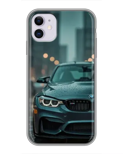 Чехол для iPhone 11 с картинкой «BMW в огнях города» Чехол для iPhone 11 с картинкой «BMW в огнях города»