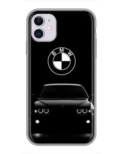 Чехол для iPhone 11 с картинкой «BMW — взгляд из темноты»