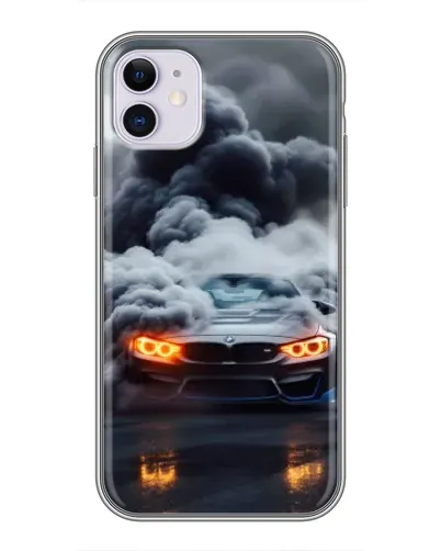 Чехол для iPhone 11 с картинкой «BMW в дыму» Чехол для iPhone 11 с картинкой «BMW в дыму»
