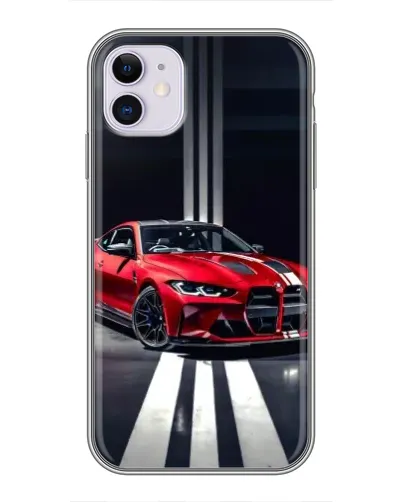 Чехол для iPhone 11 с картинкой «Красная BMW на дороге» Чехол для iPhone 11 с картинкой «Красная BMW на дороге»
