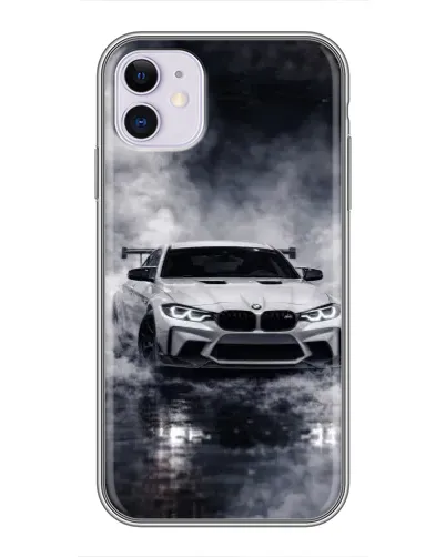 Чехол для iPhone 11 с картинкой «BMW сквозь туман» Чехол для iPhone 11 с картинкой «BMW сквозь туман»