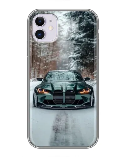 Чехол для iPhone 11 с картинкой «BMW в зимнем лесу» Чехол для iPhone 11 с картинкой «BMW в зимнем лесу»