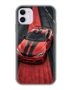 Чехол для iPhone 11 с картинкой «BMW на красной дорожке»