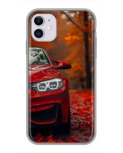 Чехол для iPhone 11 с картинкой «Осенняя BMW M4»