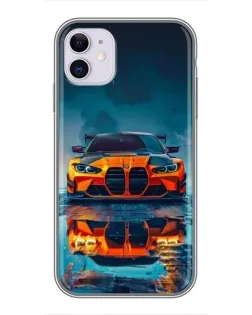 Чохол для iPhone 11 з картинкою «BMW — золота емблема»